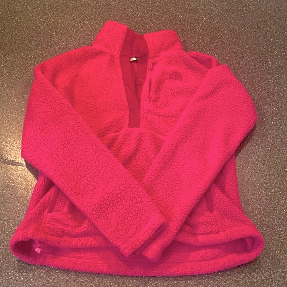 The North Face Pink Fleece Pullover Jacket